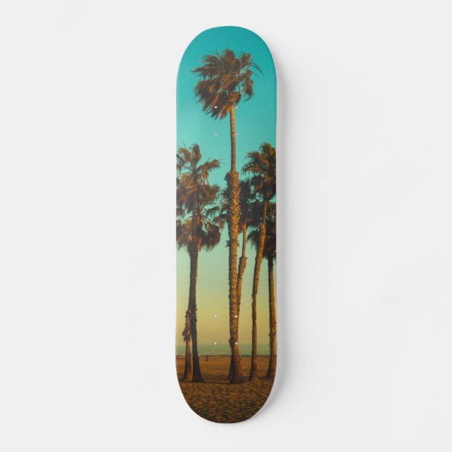 Tropical Palm Tree Personalisiertes Foto Skateboar Skateboard (Vorderseite)