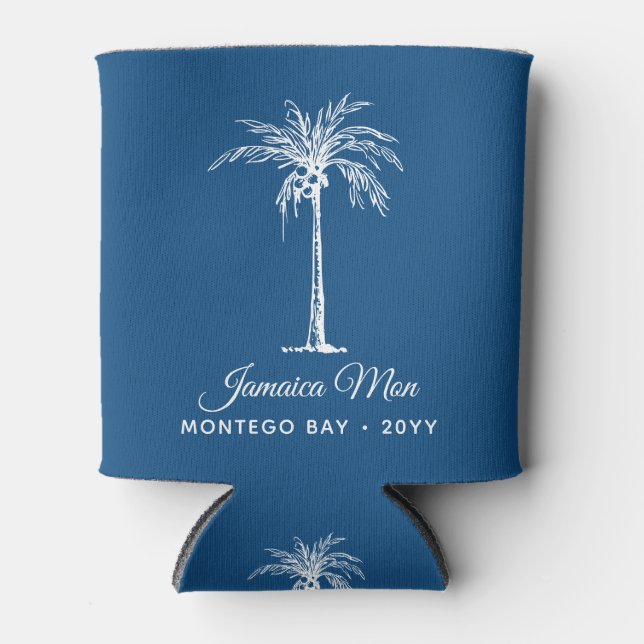 Tropical Palm Tree Personalized Dosenkühler (Vorderseite)