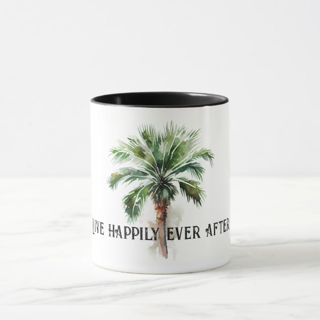 Tropical Palm Tree Tasse (Zentrum)