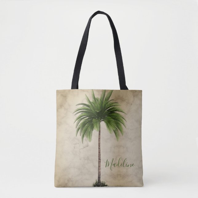 Tropical Palm Tree Vintag Elegante (Vorderseite)