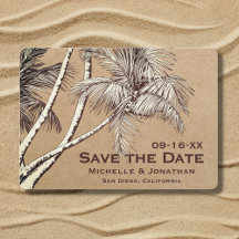 Tropical Palm Trees Beach Hochzeit