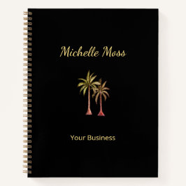 Tropical Palm Trees Beach Notizbuch
