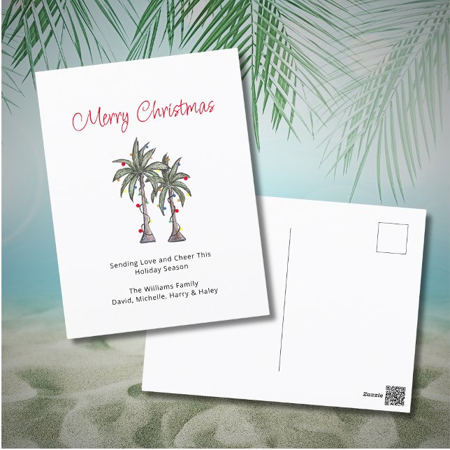 Tropical Palm Trees Frohe Weihnachten (Von Creator hochgeladen)