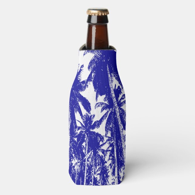 Tropical Palm Trees Muster Flaschenkühler (Flaschenvorderseite)