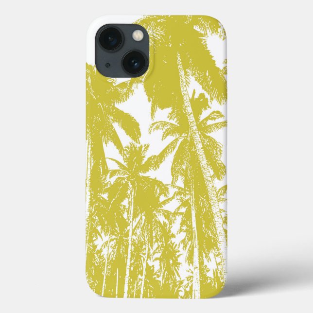 Tropical Palm Trees Muster Handy-Fall Case-Mate iPhone Hülle (Rückseite)