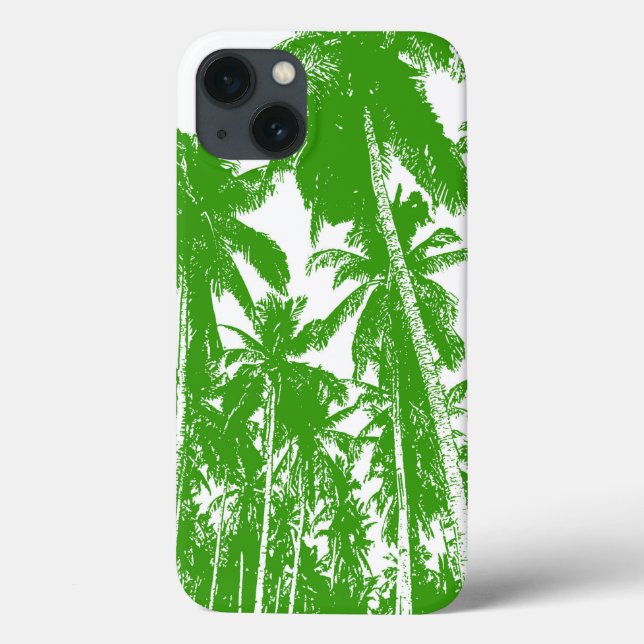 Tropical Palm Trees Muster Handy-Fall Case-Mate iPhone Hülle (Rückseite)
