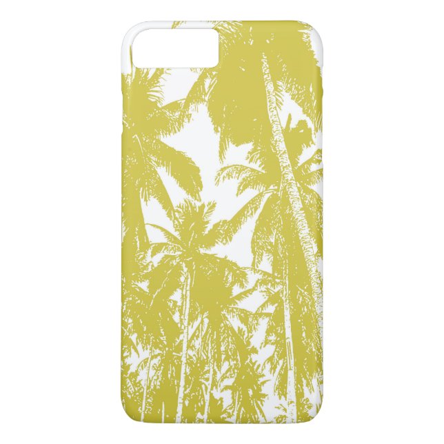 Tropical Palm Trees Muster Handy-Fall Case-Mate iPhone Hülle (Rückseite)