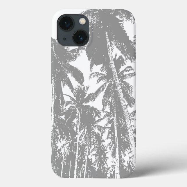 Tropical Palm Trees Muster Handy-Fall Case-Mate iPhone Hülle (Rückseite)