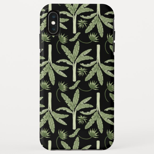 Tropical palm trees seamless pattern Case-Mate iPhone hülle (Rückseite)