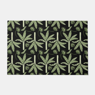 Tropical palm trees seamless pattern fußmatte