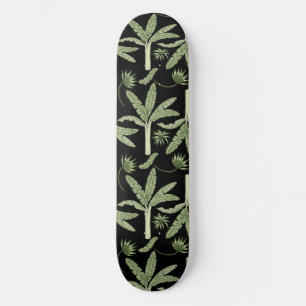 Tropical palm trees seamless pattern skateboard