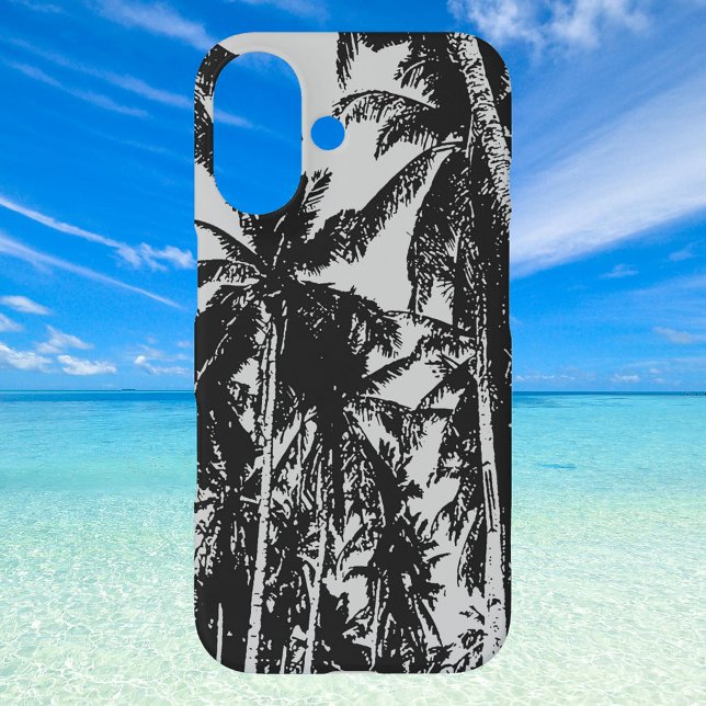 Tropical Palm Trees Silhouette Case-Mate iPhone Hülle (Von Creator hochgeladen)