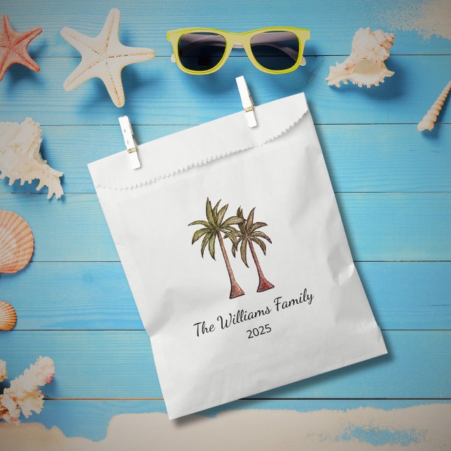 Tropical Palm Trees Summer Swim Pool Party Geschenktütchen (Von Creator hochgeladen)