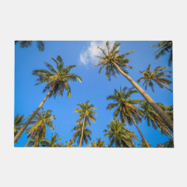 Tropical Palm Trees und Blue Sky Fun Sommerlich Fußmatte