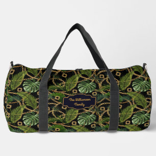 Tropical Palm Verlassen Golden Chains Luxus-Reise Duffle Bag