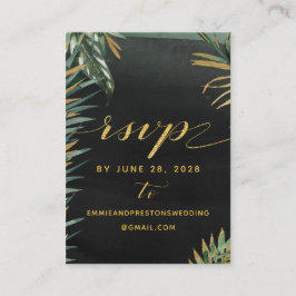 Tropical Palm Wedding Online UAWG & Details Mighty Visitenkarte