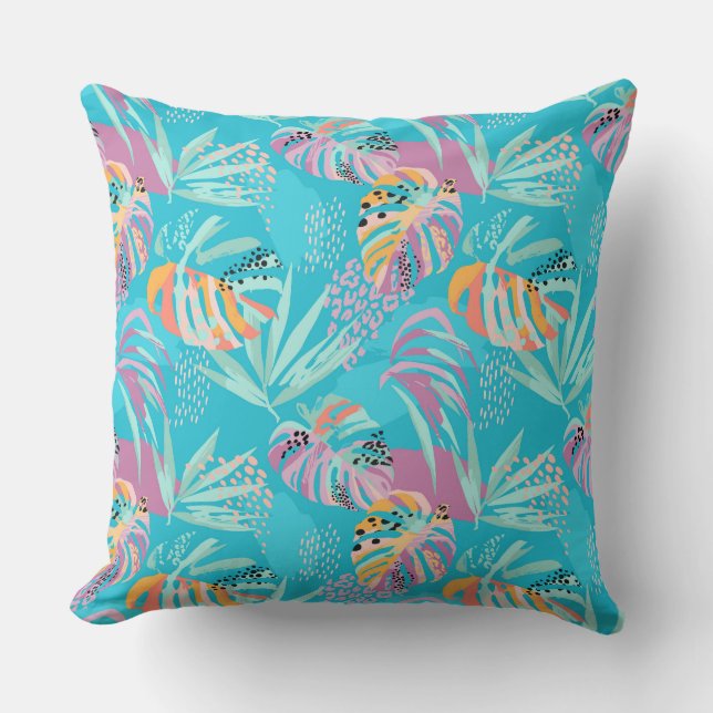 Tropical Palms Accent Pillow Kissen (Vorderseite)