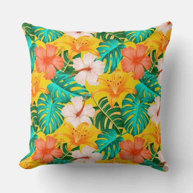 Tropical Palms Accent Pillow Kissen (Vorderseite)