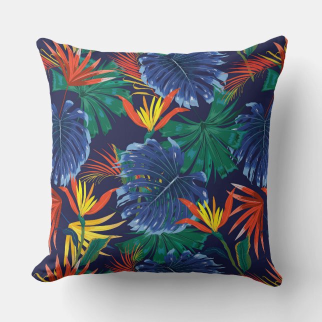 Tropical Palms Accent Pillow Kissen (Vorderseite)