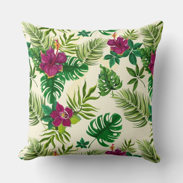 Tropical Palms Accent Pillow Kissen (Vorderseite)