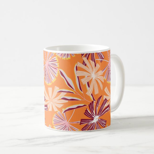 Tropical Palms Coffee Tasse (VorderseiteRechts)