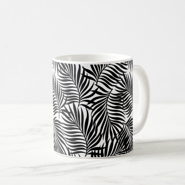 Tropical Palms Coffee Tasse (VorderseiteRechts)