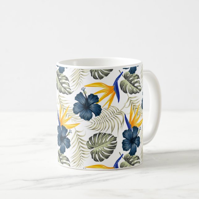 Tropical Palms Coffee Tasse (VorderseiteRechts)