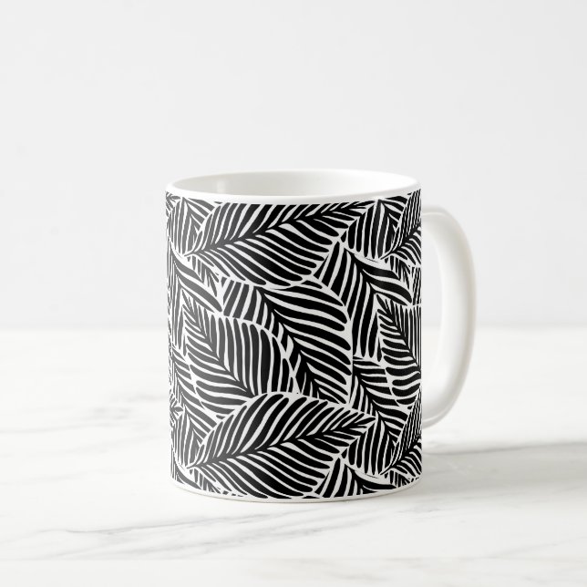 Tropical Palms Coffee Tasse (VorderseiteRechts)