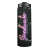 Tropical Palms Neon Lights | Monogramm Graduate