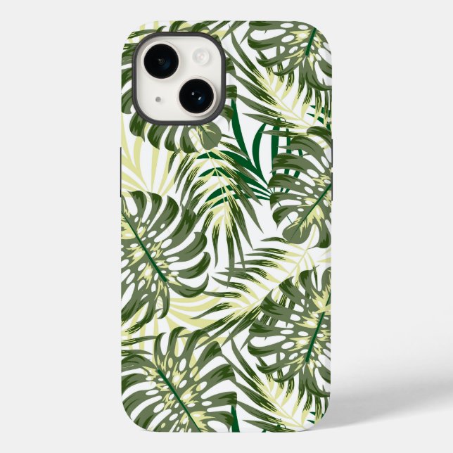 Tropical Palms Print iPhone 14 Fall Case-Mate iPhone Hülle (Rückseite)