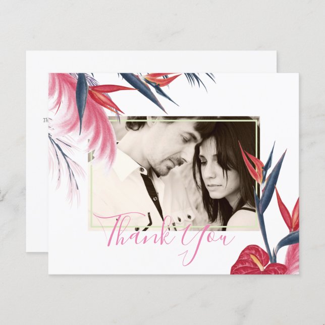 Tropical Pampas Grass Navy Berry Wedding (Vorne/Hinten)