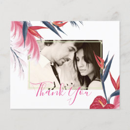 Tropical Pampas Grass Navy Berry Wedding Flyer