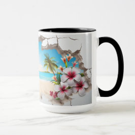 Tropical Paradise Beach - 3D Mug Tasse