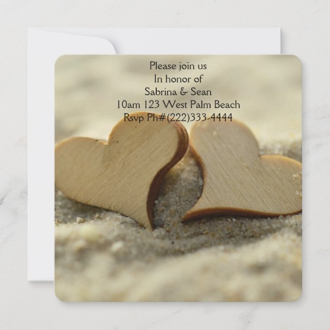 Tropical Paradise Beach Palm Destiny Destiny's Einladung (Vorderseite)