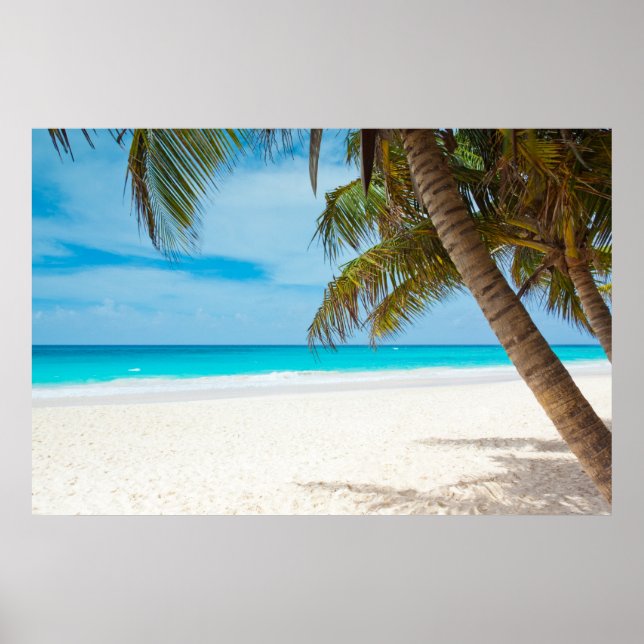 Tropical Paradise Beach Poster (Vorne)