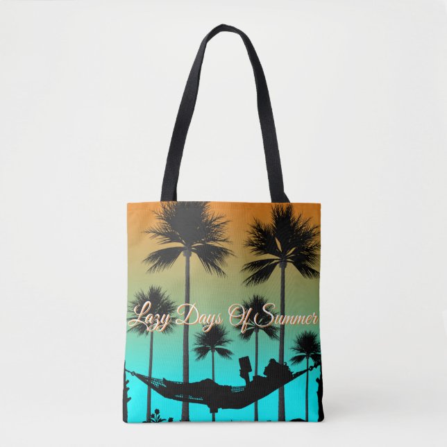 Tropical Paradise Beach Style Tote Bag (Vorderseite)
