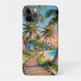 Tropical Paradise Coastal Seaside Cottage Ocean Case-Mate iPhone Hülle