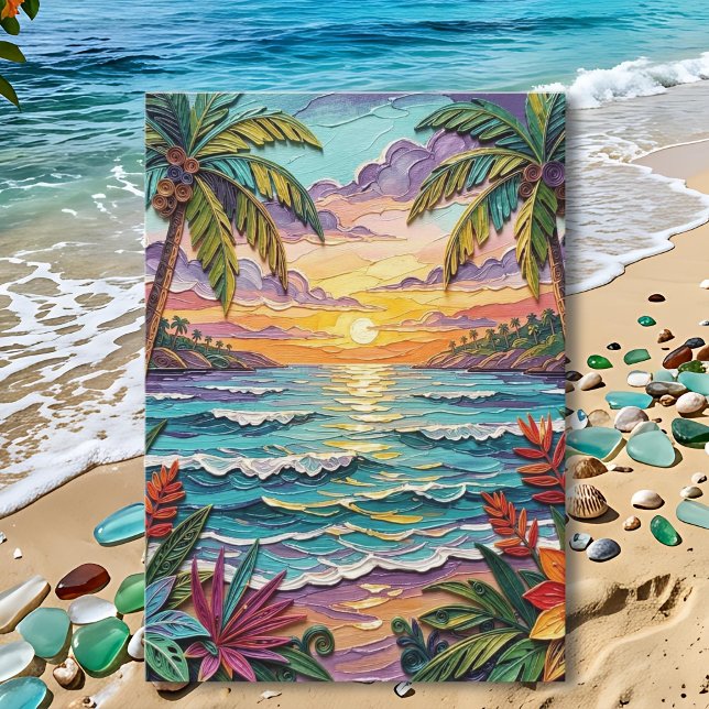 Tropical Paradise | Happy Anniversary Karte (Von Creator hochgeladen)