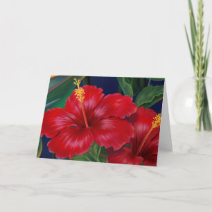 Tropical Paradise Hibiskus Cards Karte