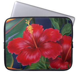 Tropical Paradise Hibiskus Neopren Wetsuit Laptopschutzhülle