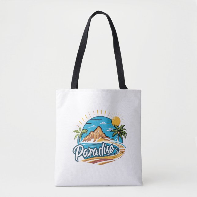 Tropical Paradise Island Logo Art (Vorderseite)