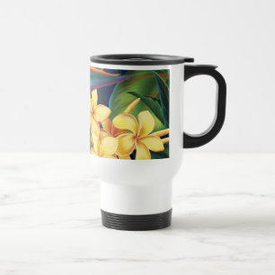 Tropical Paradise Plumeria Travel Mug Reisebecher