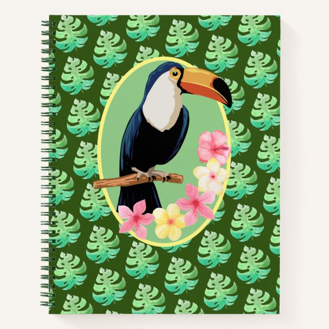Tropical Paradise Spiral Notebook Notizbuch (Vorderseite)
