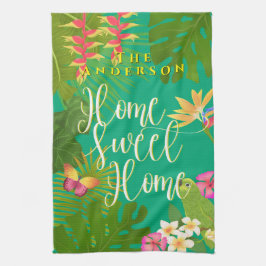 Tropical Paradise Sweet Zuhause Green Geschirrtuch