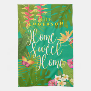 Tropical Paradise Sweet Zuhause Green Geschirrtuch