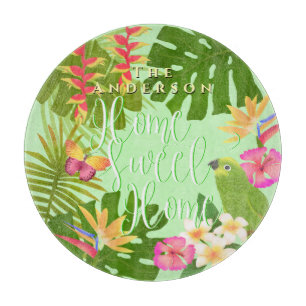Tropical Paradise Sweet Zuhause Schneidebrett