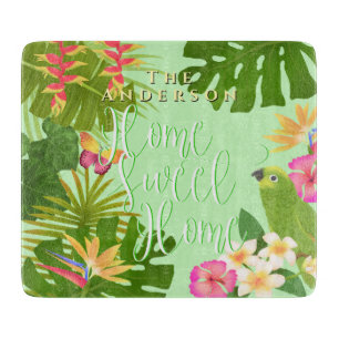 Tropical Paradise Sweet Zuhause Schneidebrett