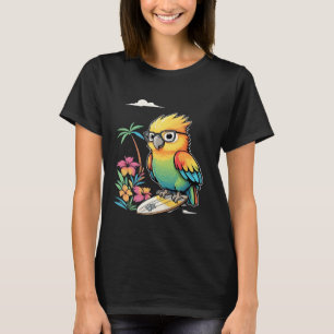Tropical Parrot Chill Vibes - Sunset Beach Shirt