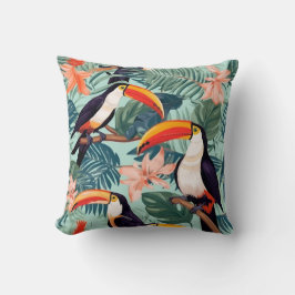 Tropical Parrot Cushion Kissen