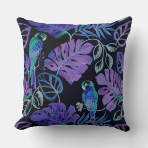 Tropical Parrot Paradise Throw Kissen